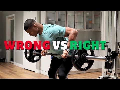 Bent-Over Row form demo video thumbnail